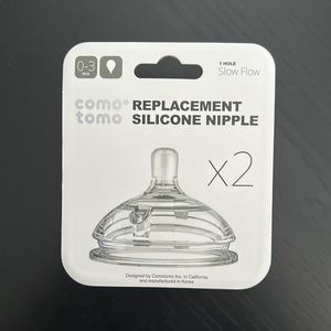 Como Tomo Replacement Silicone Nipple - 1 Hole Slow Flow